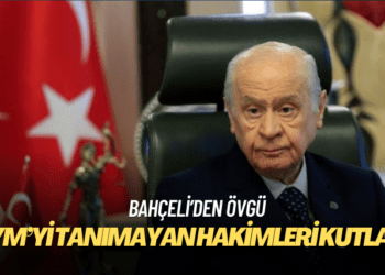 Bahçeli AYM kararını tanımayan hakimleri kutladı