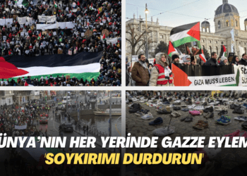 Dünya’nın her yerinde Gazze’ye destek eylemleri: ‘Soykırımı durdurun’