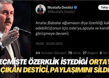 Geçmişte özerklik istediği ortaya çıkan Destici, paylaşımını sildi