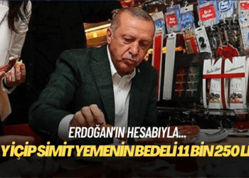 Erdoğan’ın hesabıyla: 5 kişilik ailenin bir ay boyunca sadece çay içip simit yemesinin bedeli 11 bin 250 lira