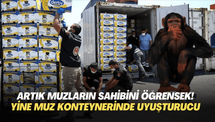 Artık muzların sahibini öğrensek! Yine Mersin Limanı’nda Muz yüklü konteynerde uyuşturucu çıktı