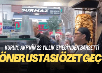 AKP’nin 22 yıllık ’emeği’nden bahseden Kurum’a döner ustası özet geçti