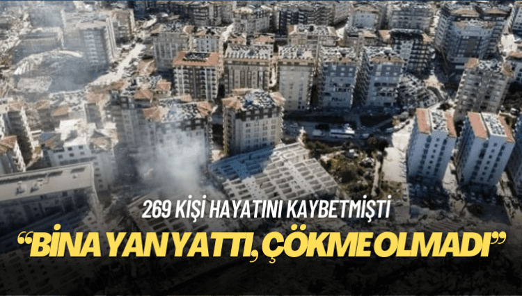 Rönesans Rezidans’ın müteahhidi: Bina yan yattı, herhangi bir çökme olmadı