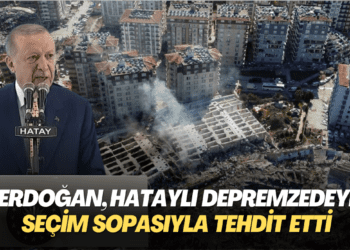 Erdoğan, Hataylı depremzedeyi seçim sopasıyla tehdit etti