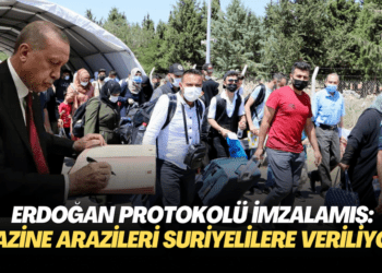 Erdoğan protokolü imzalamış; 5 ilde Hazine arazileri Suriyelilere veriliyor