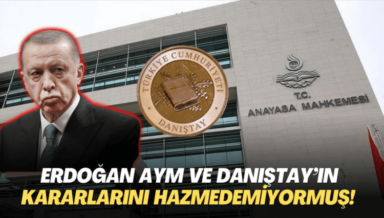 İşçiler tonlarca toprak altında ama Erdoğan AYM ve Danıştay’ın kararlarını hazmedemiyormuş!