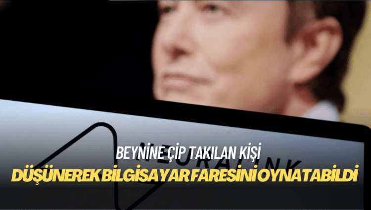 Beynine çip takılan kişi düşünerek bilgisayar faresini oynatabildi