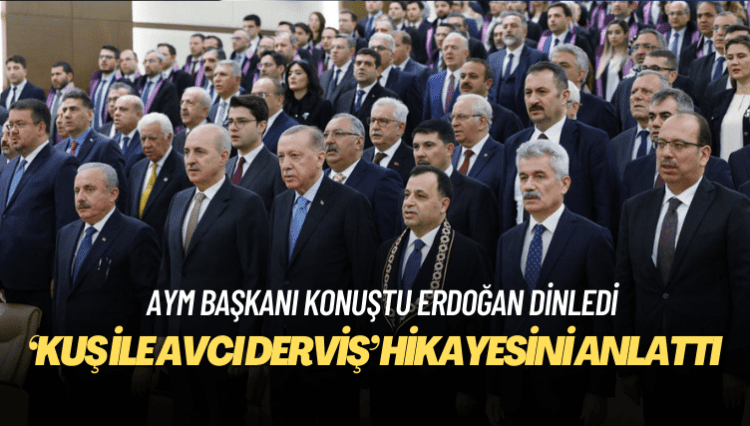 AYM Başkanı Zühtü Arslan konuştu, Erdoğan dinledi: AYM kararlarına uyulması zorunluluktur!