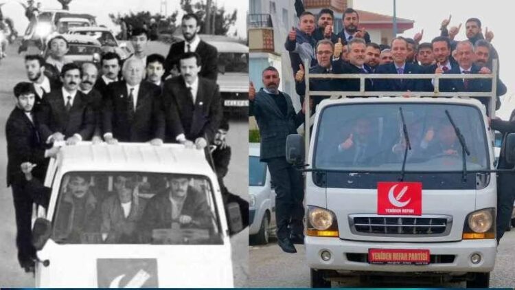 Fatih Erbakan babasının ikonik kamyon kasası pozunu verdi