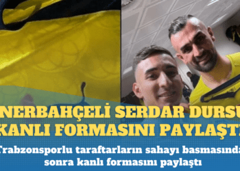 Fenerbahçeli Serdar Dursun kanlı formasını paylaştı: Şerefimizdir