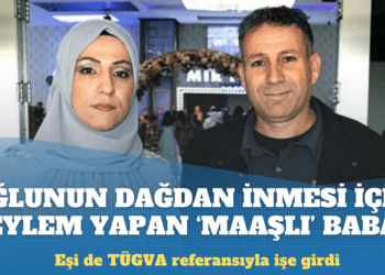 Oğlunun dağdan inmesi için eylem yapan ‘maaşlı’ baba