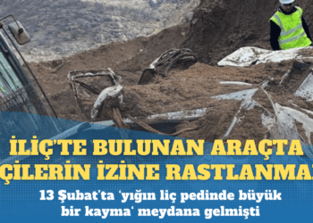 İliç’te bulunan araçta işçilerin izine rastlanmadı