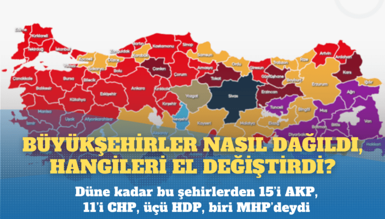 Büyükşehirler nasıl dağıldı?