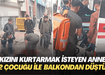 Kızını kurtarmak isteyen Anne iki çocuğu ile birlikte balkondan düşerek öldü
