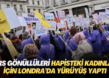 HRS gönüllüleri hapisteki kadınlar için Londra’da yürüyüş yaptı