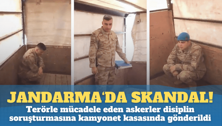 Terörle mücadele eden askerler disiplin soruşturmasına kamyonet kasasında gönderildi