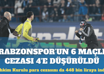Trabzonspor’un cezasında indirime gidildi