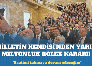 AKP’li Yenişehirlioğlu, 562 bin TL’lik Rolex saatini takmaya devam edecek