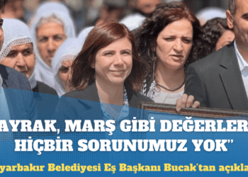 Diyarbakır Belediyesi Eş Başkanı Bucak: Bayrak, marş gibi değerlerle hiçbir sorunumuz yok