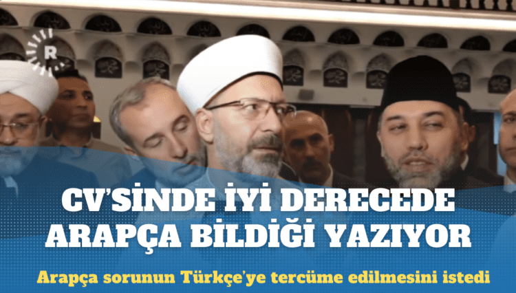 CV’sinde iyi derecede Arapça bildiği yazıyor