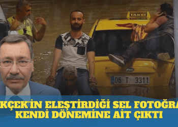 Melih Gökçek’in eleştirdiği sel fotoğrafı kendi dönemine ait çıktı