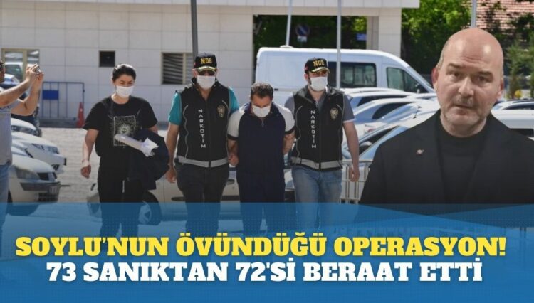 Soylu’nun övündüğü ‘Bataklık’ operasyonundaki 73 sanıktan 72’si beraat etti