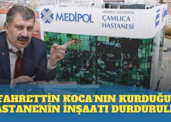 Belediye Fahrettin Koca’nın kurucusu olduğu Hastanenin inşaatını durdurdu