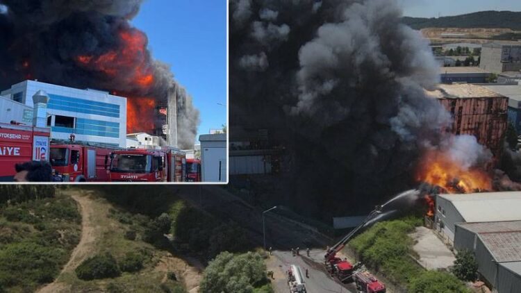 Tuzla’da yangın: Diğer fabrikalara da sıçradı, patlamalar oluyor