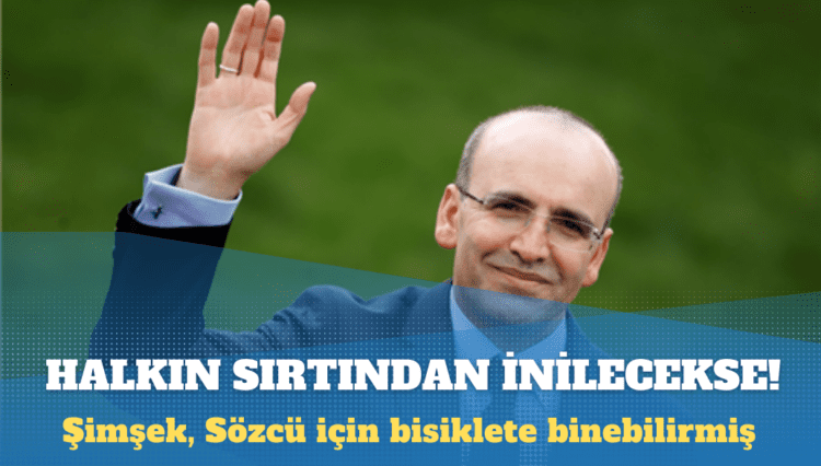 Şimşek, Sözcü için bisiklete binebilirmiş