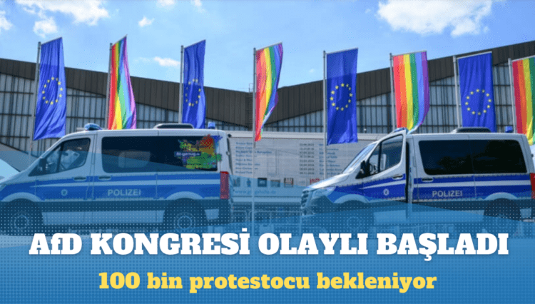 AfD kongresi olaylı başladı