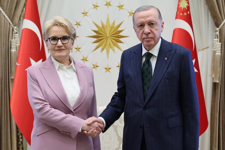 Erdoğan, Meral Akşener’i sarayında kabul etti
