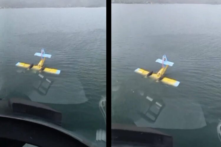 Didim’de yangın söndürme uçağı Göle düştü