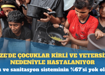 Gazze’de çocuklar kirli ve yetersiz su nedeniyle hastalanıyor