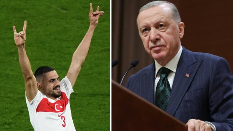 Erdoğan: Merih Demiral heyecanını bu görüntüyle verdi, Bakanlığımız bunların yetkililerini çağırdı, gerekli adımlar da buna göre atılıyor