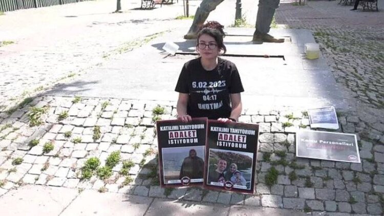 Depremzede Döne Kaya Hatay Adliyesi önünde: Kaybedilenler sizin anneniz, eşiniz, evladınız olsaydı bu soruşturmalar böyle uzun sürer miydi?