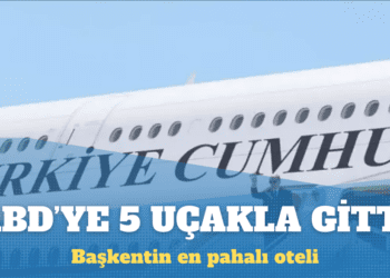 Erdoğan, ABD’ye 5 uçakla gitti