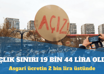Açlık sınırı, asgari ücretin 2 bin lira üstüne çıktı