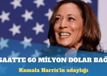 Kamala Harris’e dokuz saatte 60 milyon dolar bağış