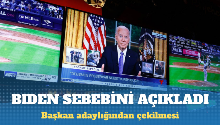 Biden, başkanlık yarışından çekilme kararının sebebini açıkladı
