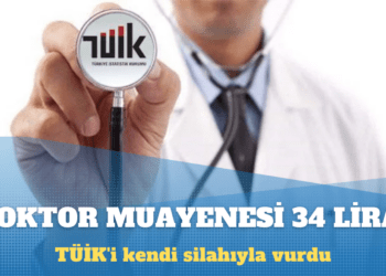 TÜİK’i kendi silahıyla vurdu: Doktor muayenesi 34 lira!