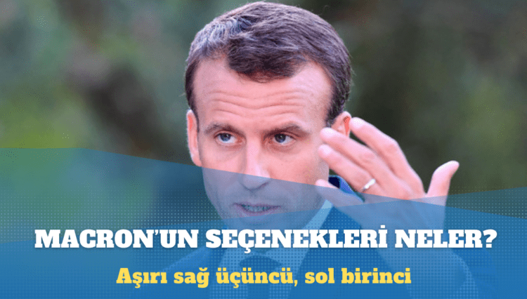 Aşırı sağ üçüncü, sol birinci: Macron’un seçenekleri neler?