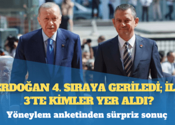 Yöneylem anketinden sürpriz sonuç: Erdoğan 4. sıraya geriledi; ilk 3’te kimler yer aldı?