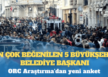 ORC Araştırma’dan yeni anket: En çok beğenilen 5 büyükşehir belediye başkanı