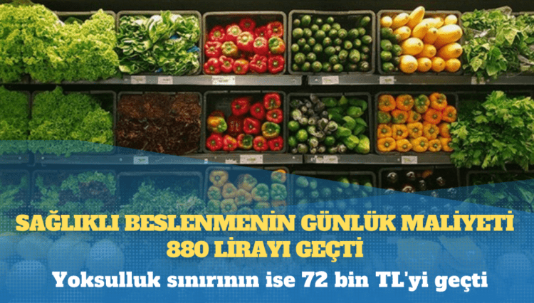 BES-AR: Sağlıklı beslenmenin günlük maliyeti 880 lirayı geçti