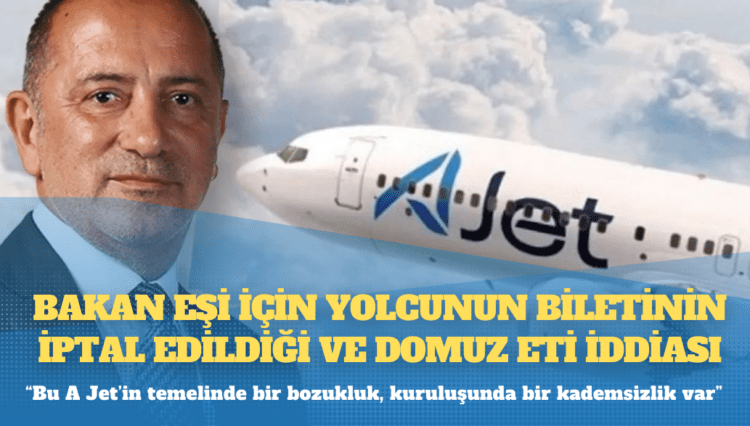 Fatih Altaylı’dan AJet’te bakan eşi için yolcunun biletinin iptal edildiği ve domuz eti iddiası