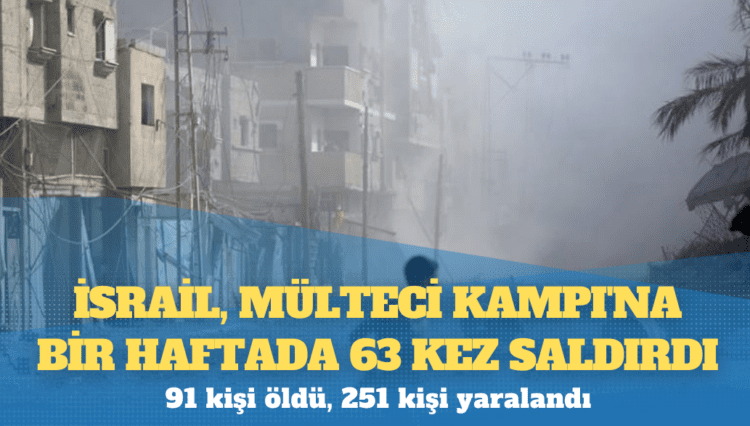 İsrail ordusu, Nuseyrat Mülteci Kampı’na bir haftada 63 kez saldırdı; 91 kişi öldü, 251 kişi yaralandı