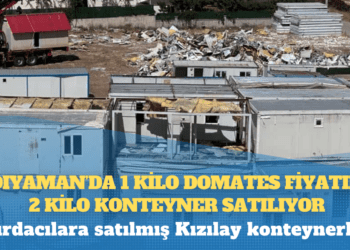 Adıyaman’da 1 kilo domates fiyatına 2 kilo konteyner satılıyor