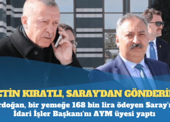 Erdoğan, bir yemeğe 168 bin lira ödeyen Saray’ın İdari İşler Başkanı’nı AYM üyesi yaptı
