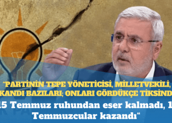 AKP’li Mehmet Metiner: 15 Temmuz ruhundan eser kalmadı, 16 Temmuzcular kazandı