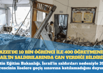 Gazze’de 10 bin öğrenci ile 400 öğretmenin İsrail’in saldırılarında can verdiği bildirildi